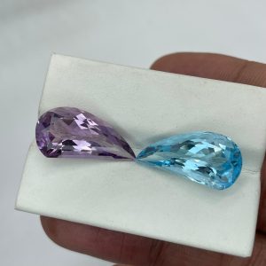 amethyst and blue topaz